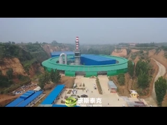 Mobiele roterende oven baksteen plant machine voor droge en brandende bakstenen