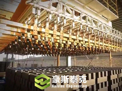 Extruder voor het opstapelen van bakstenen met een capaciteit van 25000 stuks per uur